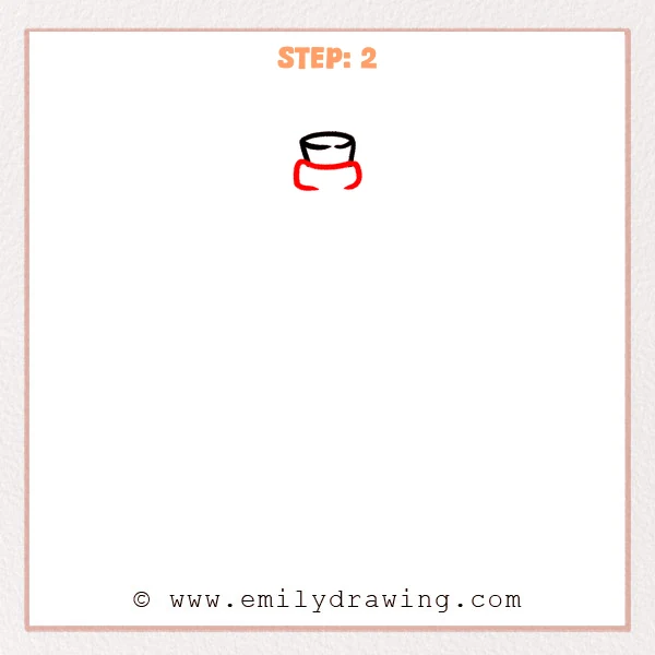 how to draw a wine bottle - Step 2